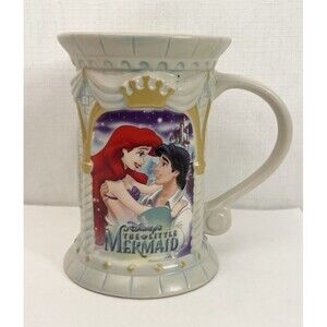 Disney The Little Mermaid Ariel and Prince Eric Castle Mug Exclusively 12 oz